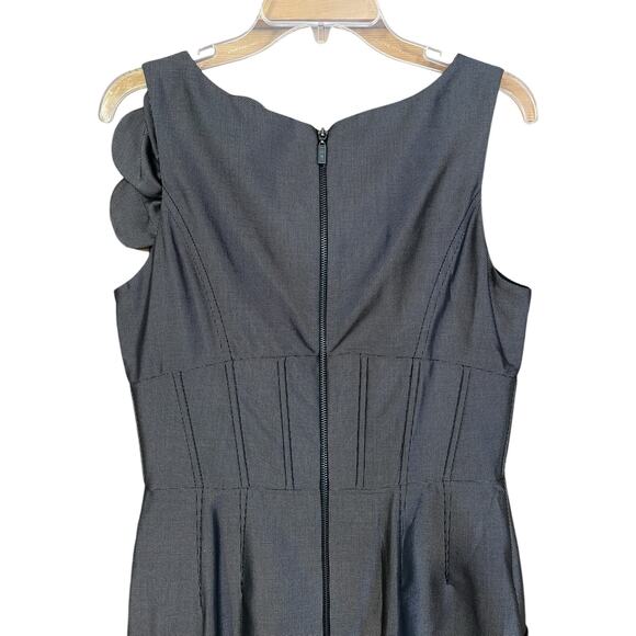 NUE by Shani Size 10 NWT Sleeveless Gunmetal Shaping Corset Midi Dress Flower - Picture 5 of 11